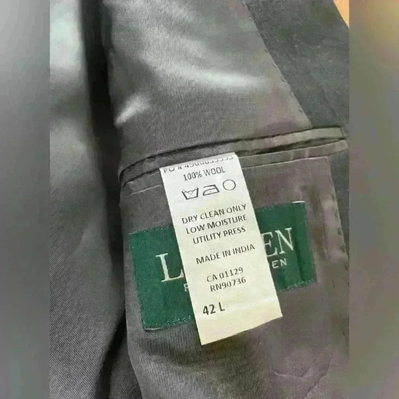 Ralph Lauren Mens Blazer Gray 100% Wool 2 Button Lined Jacket Sport Coat Sz 42L - Picture 7 of 16